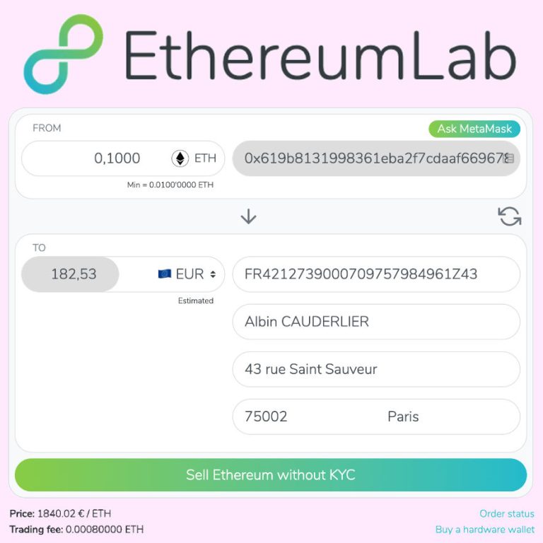 EthereumLab.com, купівля/продаж Ethereum з максимальною простотою